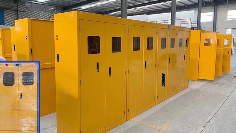 全钢气瓶柜(可选排风报警装置)