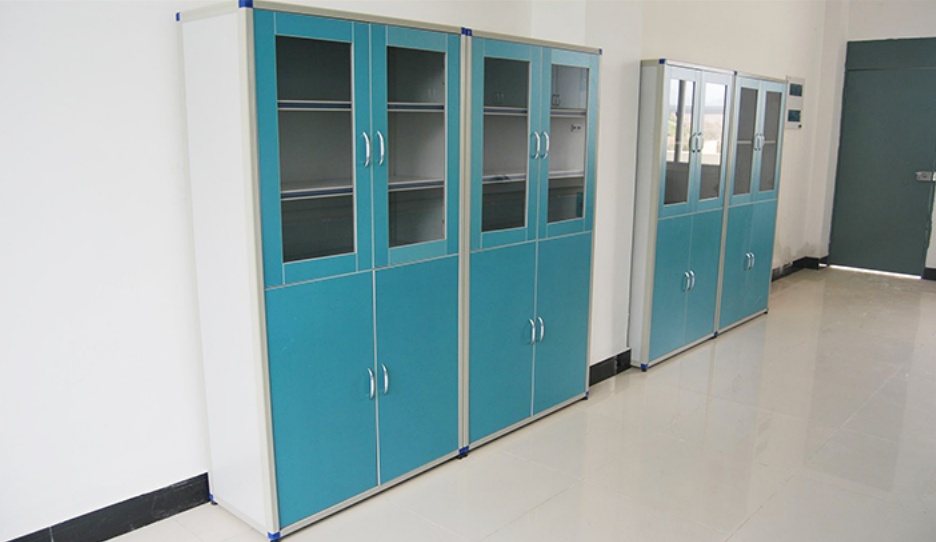 Aluminum wood medicine cabinet (stainless steel C-shaped handle)